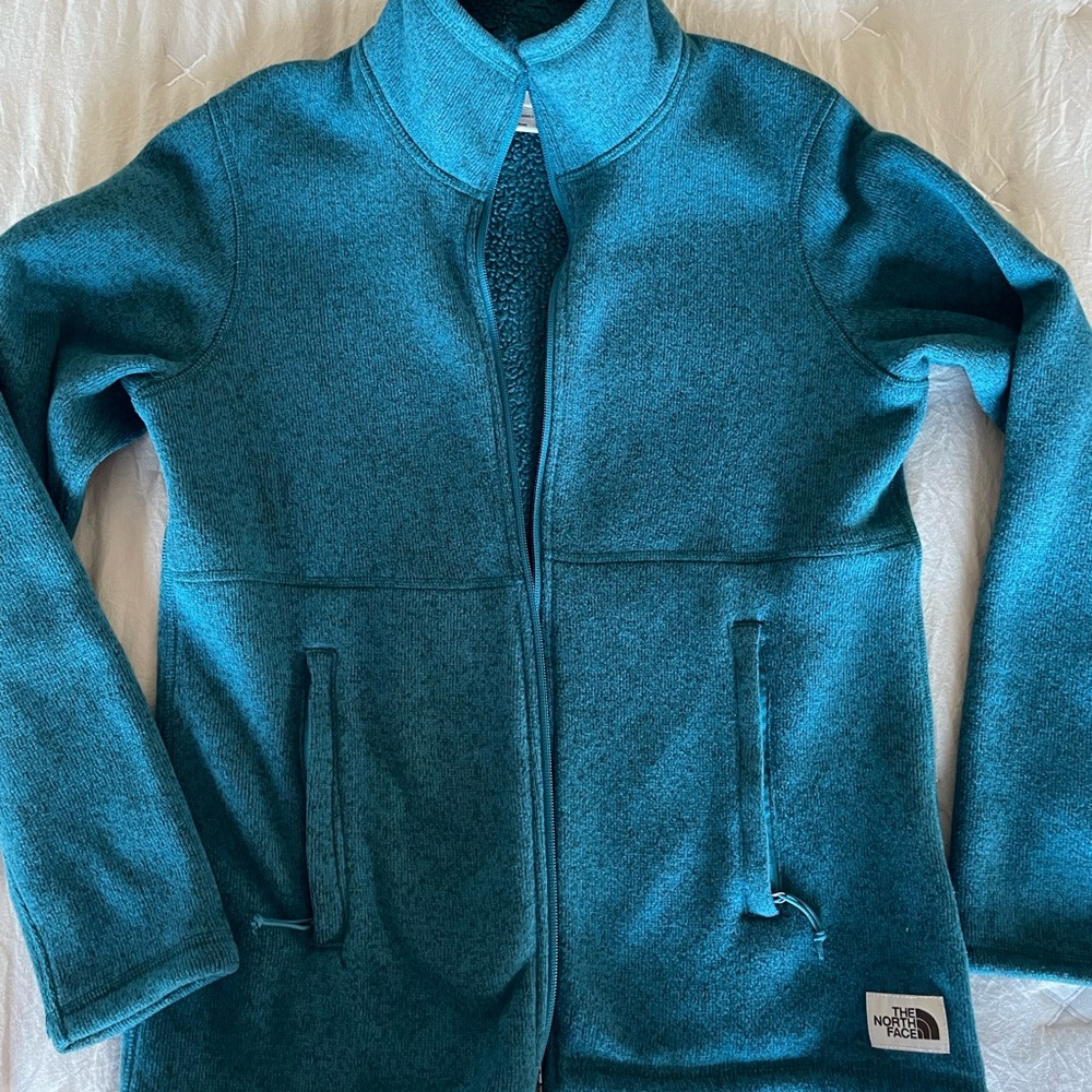 The northface fleece zipper jacket